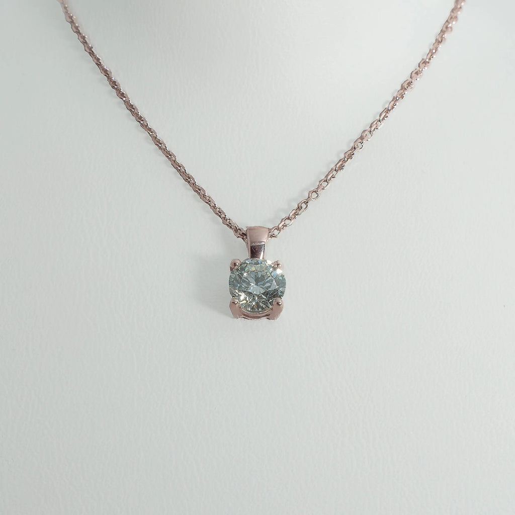 1ct Lab - Grown Diamond Pendant | 18k Rose Gold - Lester & Brown