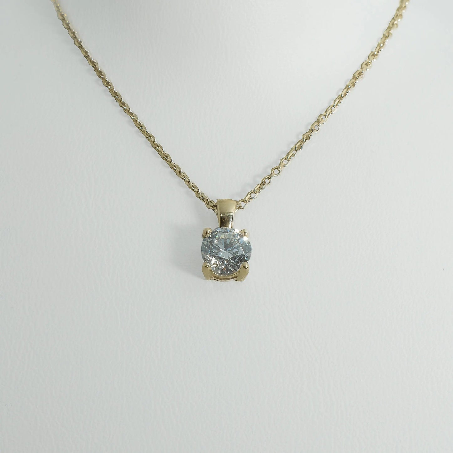 1ct Lab - Grown Diamond Pendant | 18k Yellow Gold - Lester & Brown