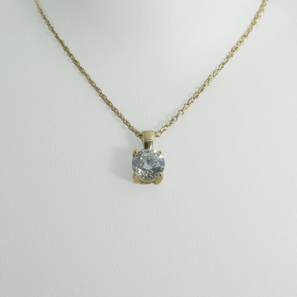 1ct Lab - Grown Diamond Pendant | 18k Yellow Gold - Lester & Brown