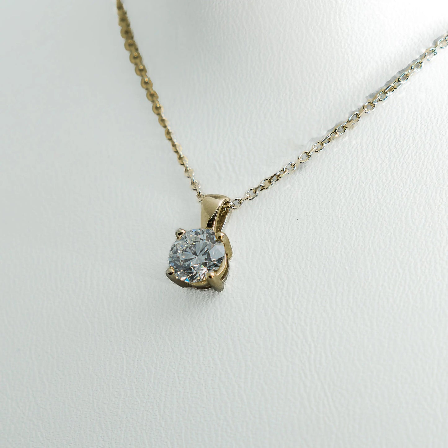 1ct Lab - Grown Diamond Pendant | 18k Yellow Gold - Lester & Brown