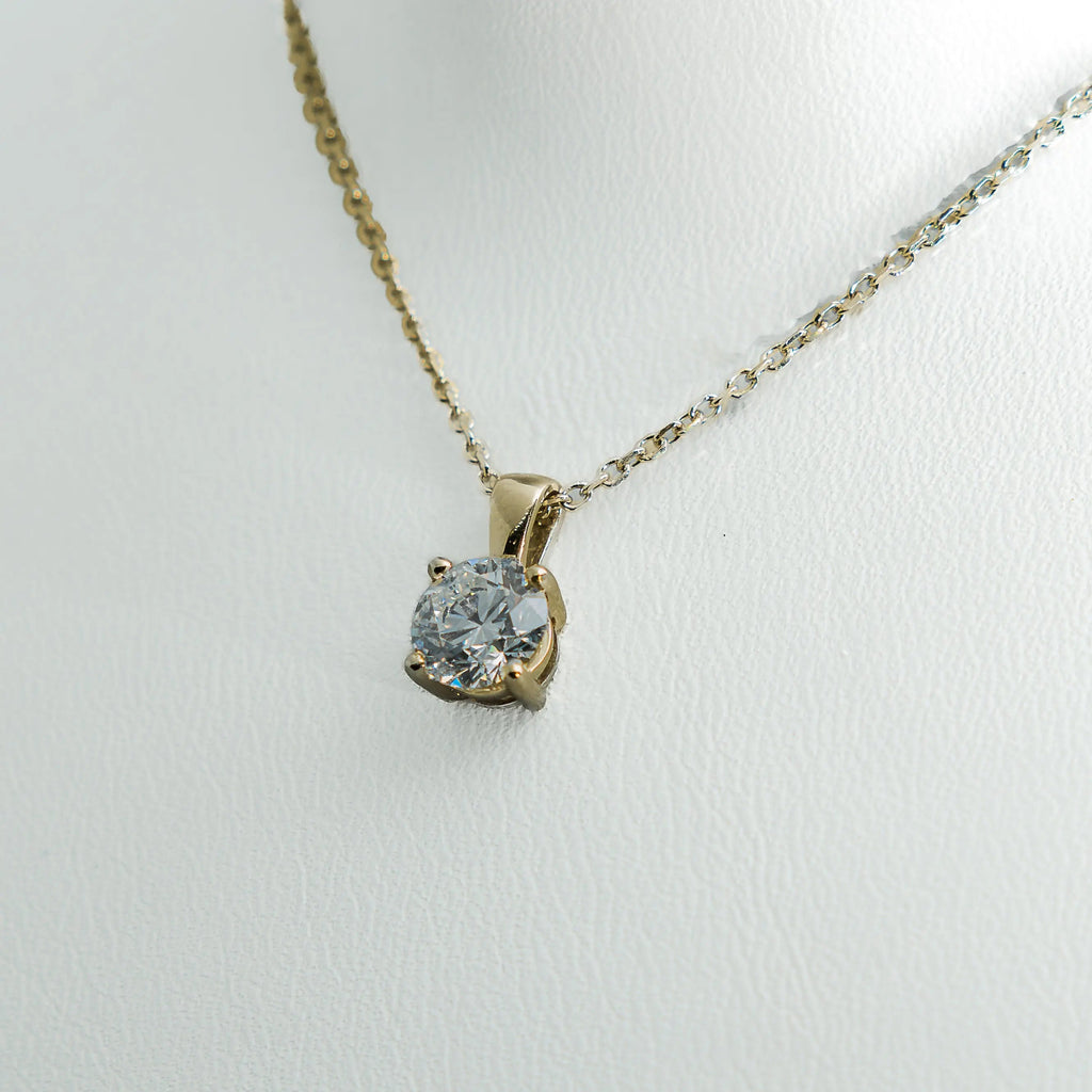 1ct Lab - Grown Diamond Pendant | 18k Yellow Gold - Lester & Brown