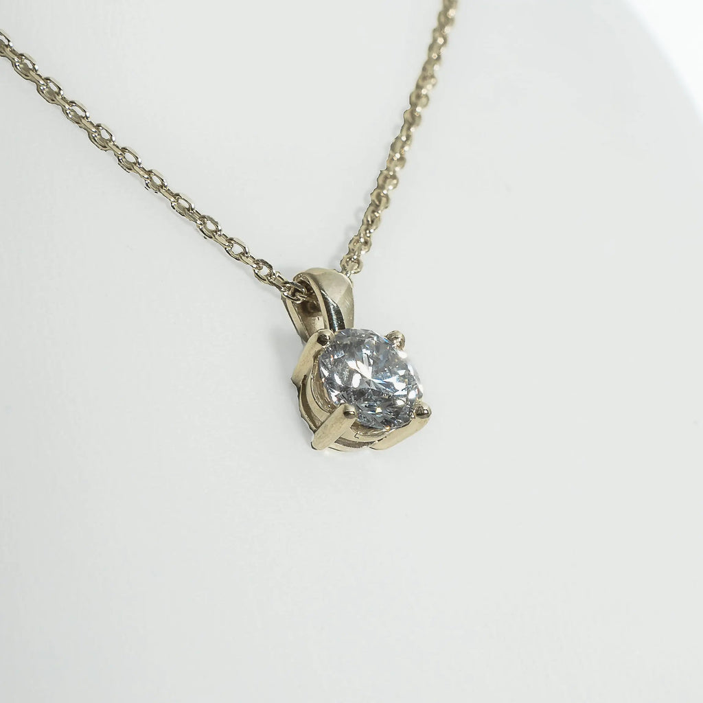 1ct Lab - Grown Diamond Pendant | 18k Yellow Gold - Lester & Brown