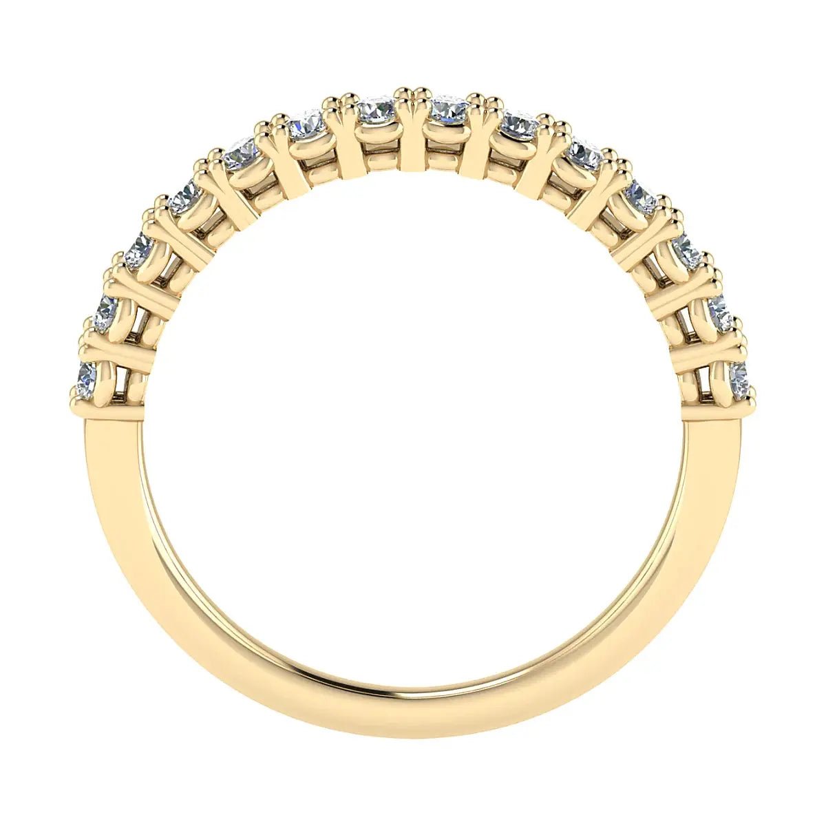 2.2mm Classic Claw Set 50% - Lab - grown Diamond | 18k Yellow Gold - Lester & Brown