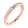 2.30mm Princess Channel Set 50% - Lab - grown Diamond | 18k Rose Gold - Lester & Brown