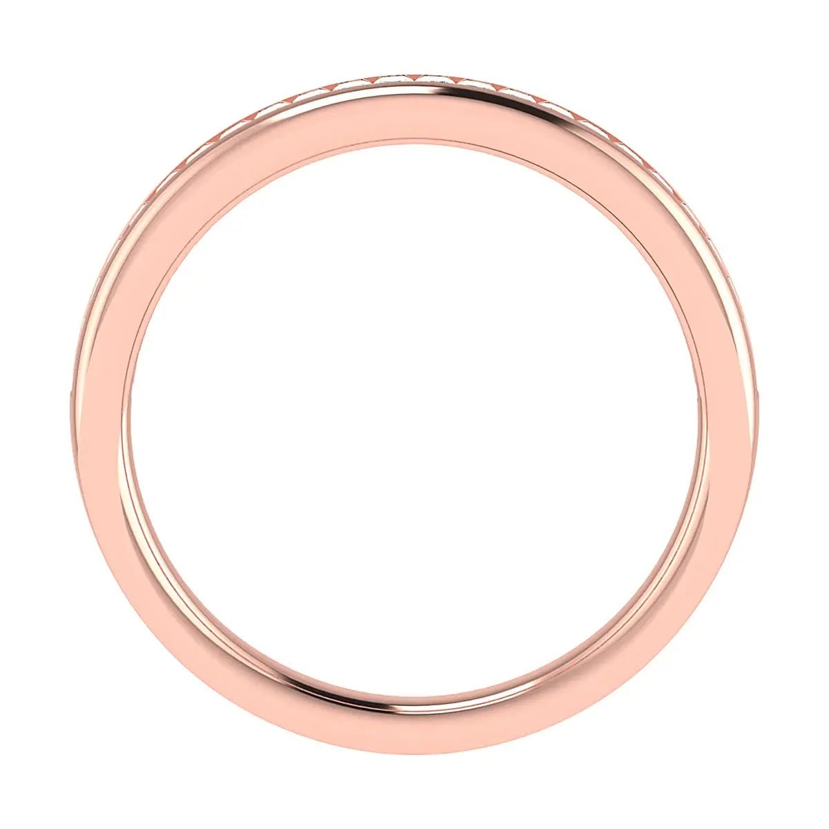 2.30mm Princess Channel Set 50% - Lab - grown Diamond | 18k Rose Gold - Lester & Brown