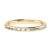 2.50mm Landscape Baguette Channel Set 50% - Lab - grown Diamond | 18K Yellow Gold - Lester & Brown