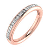 2.50mm Portait Baguette Channel Set 50% - Lab - grown Diamond | 18K Rose Gold - Lester & Brown