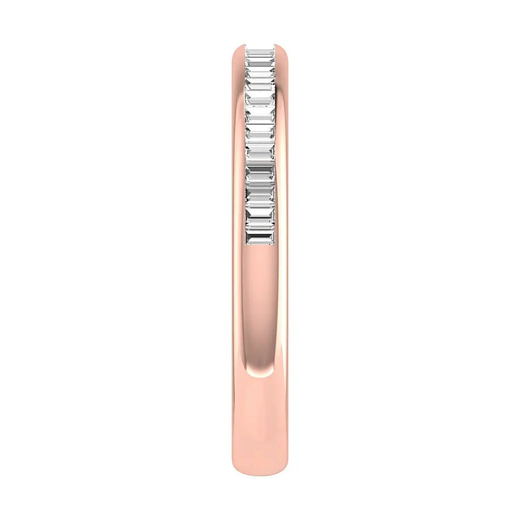 2.50mm Portait Baguette Channel Set 50% - Lab - grown Diamond | 18K Rose Gold - Lester & Brown