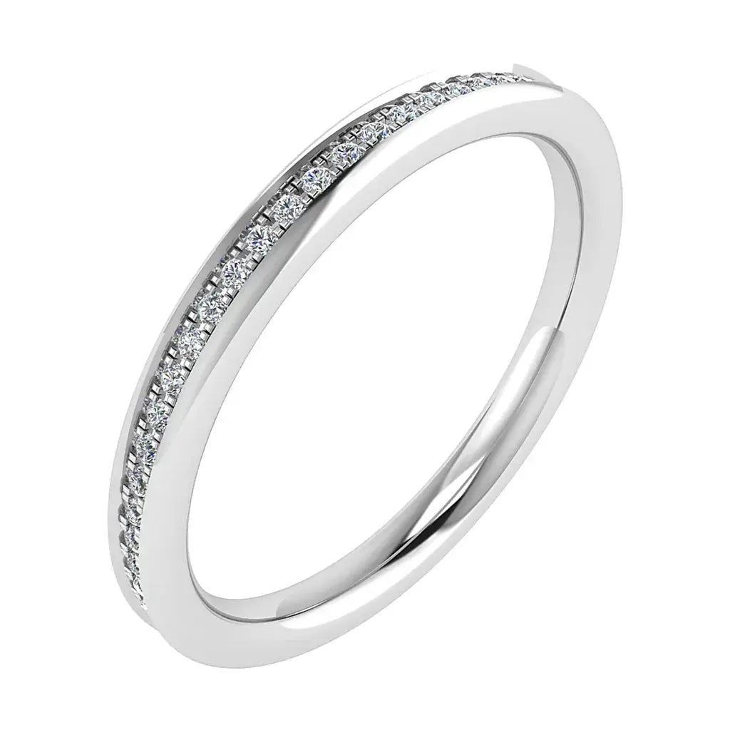 2mm Premium Grain Set 100% - Lab - grown Diamond | 18K Yellow Gold - Lester & Brown