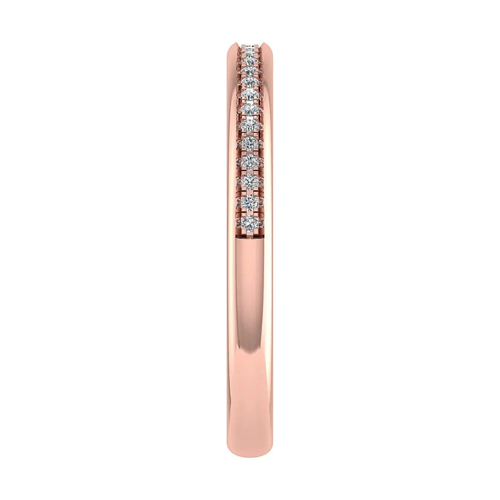 2mm Premium Grain Set 50% - Lab - grown Diamond | 18K Rose Gold - Lester & Brown