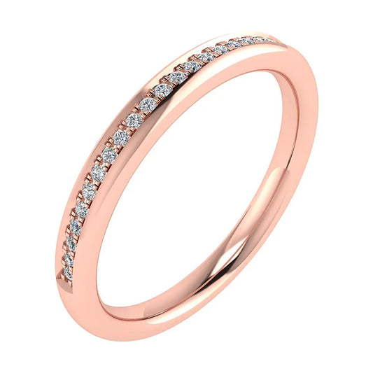 2mm Premium Grain Set 50% - Lab - grown Diamond | 18K Rose Gold - Lester & Brown