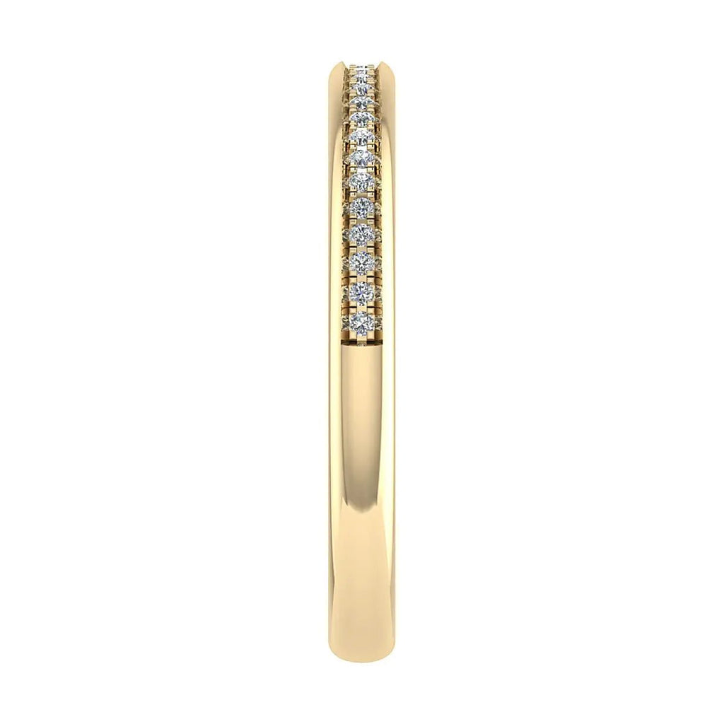 2mm Premium Grain Set 50% - Lab - grown Diamond | 18K Yellow Gold - Lester & Brown
