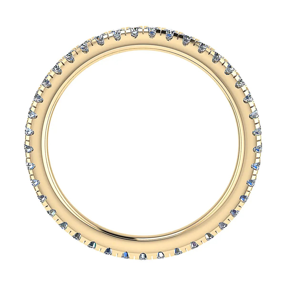 2mm Premium Micro Claw 100% - Lab - grown Diamond | 18k Yellow Gold - Lester & Brown