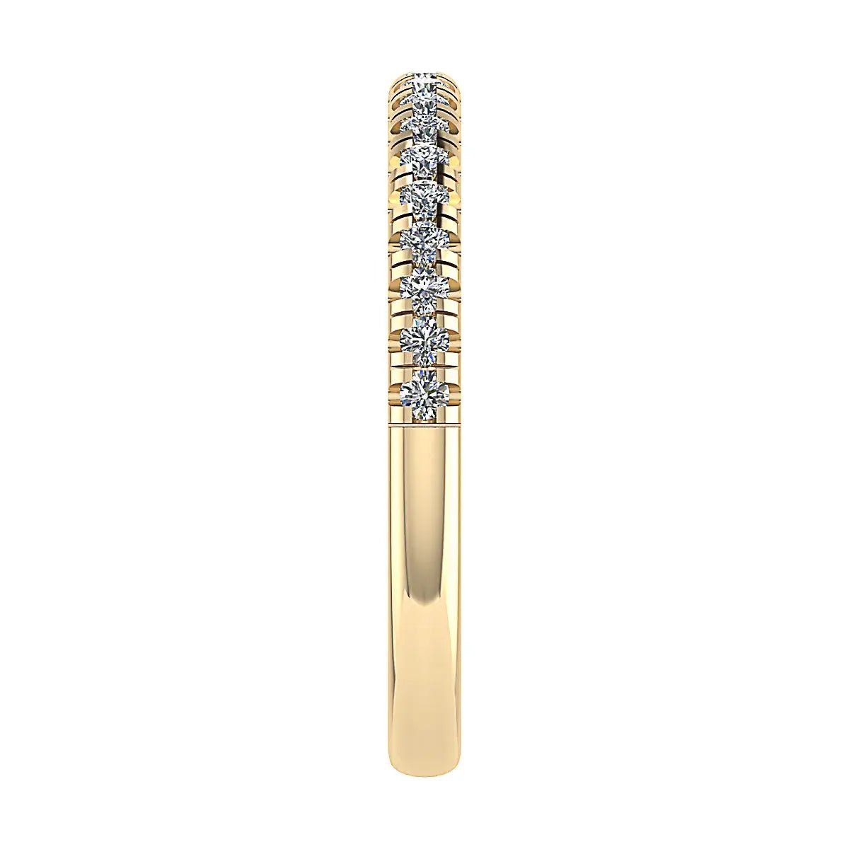 2mm Premium Micro Claw 50% - Lab - grown Diamond | 18k Yellow Gold - Lester & Brown