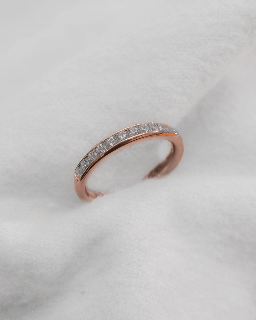 2mm Premium Round Channel Set 50% - Lab - grown Diamond | 18K Rose Gold - Lester & Brown