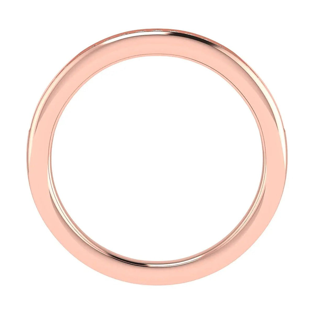 2mm Premium Round Channel Set 50% - Lab - grown Diamond | 18K Rose Gold - Lester & Brown