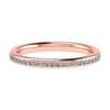 2mm Premium Round Channel Set 50% - Lab - grown Diamond | 18K Rose Gold - Lester & Brown