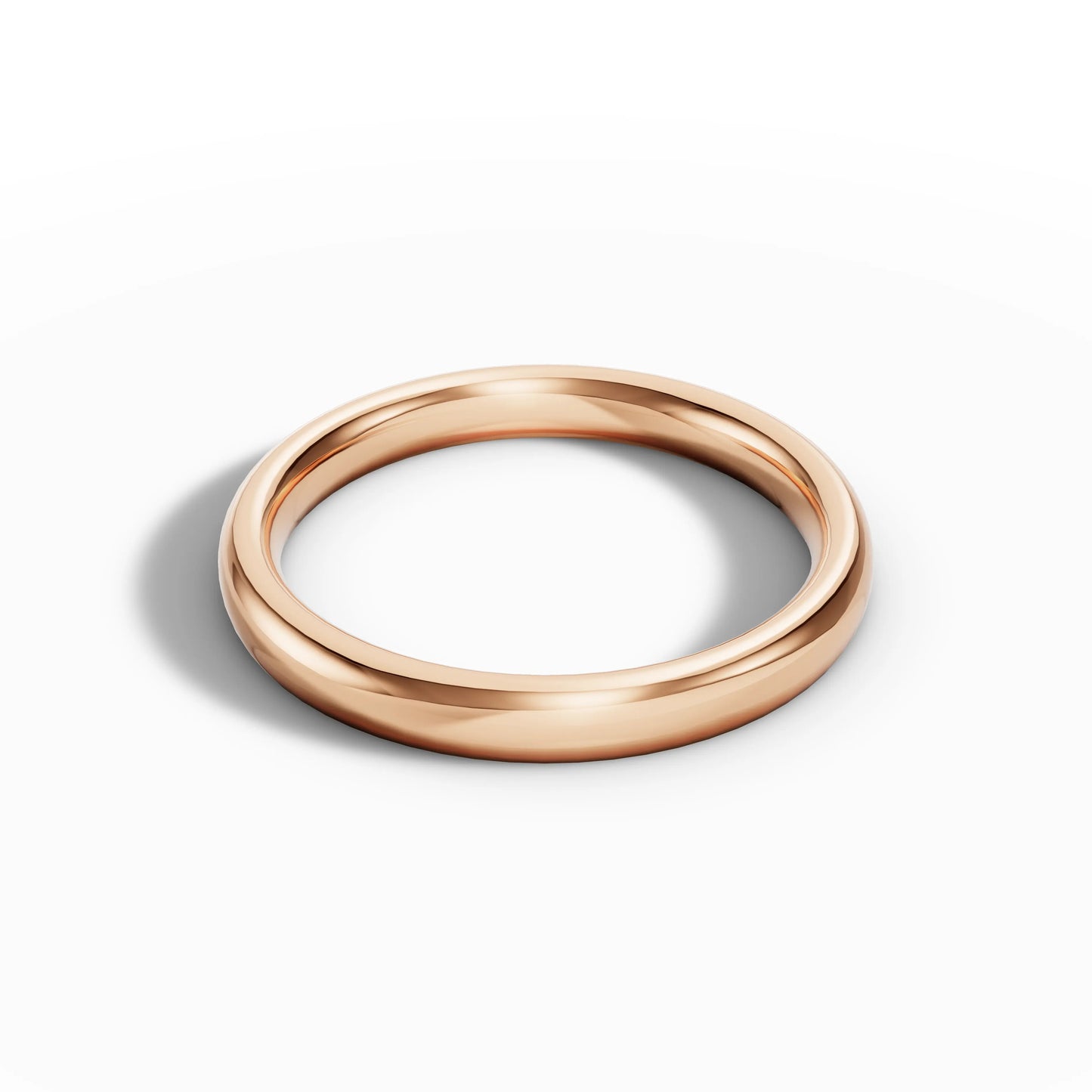 3.00mm Court Plain Wedding Band | 18K Rose Gold - Lester & Brown