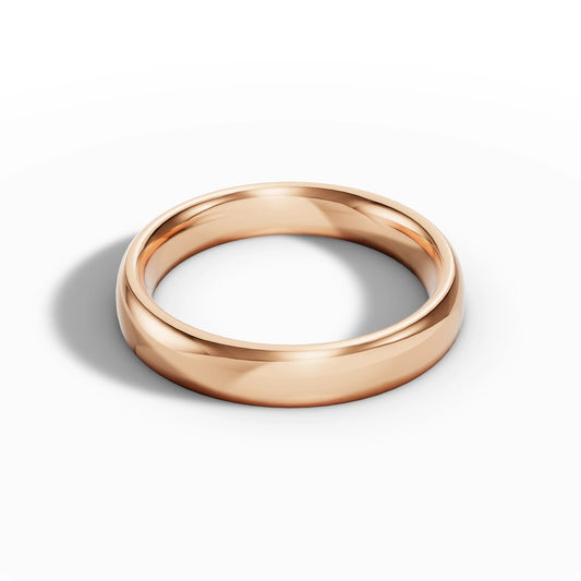 5.00mm Court Plain Wedding Band | 18K Rose Gold - Lester & Brown
