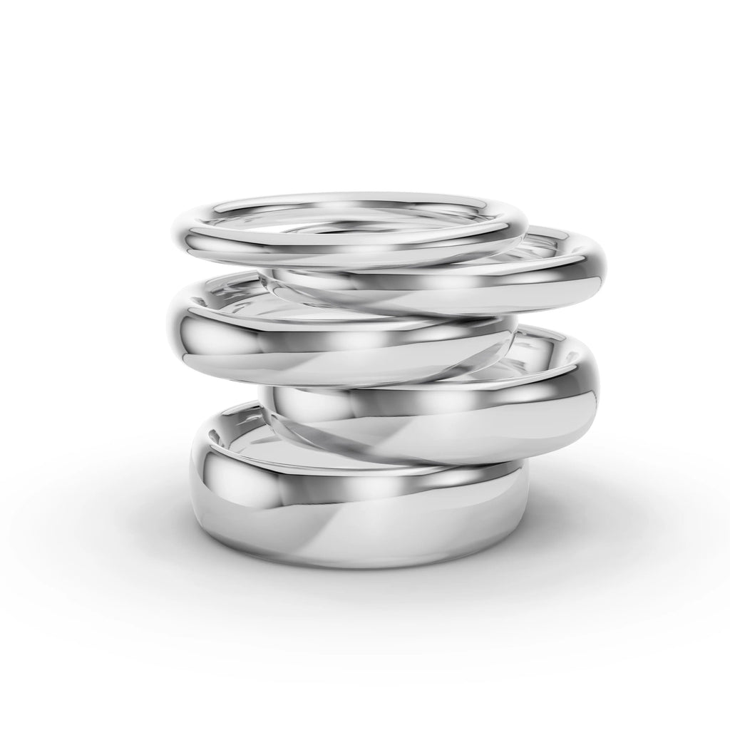 6.00mm Court Plain Wedding Band | Platinum - Lester & Brown