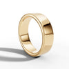 6.00mm Flat Court Wedding Band | 18K Yellow Gold - Lester & Brown