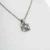 1ct Lab-Grown Diamond Pendant | 18k White Gold Lester & Brown