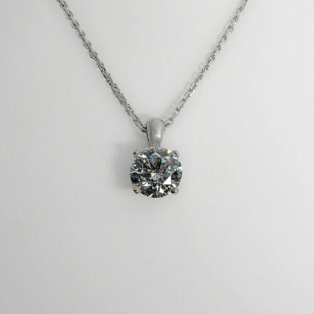 2ct Lab-Grown Diamond Pendant | Platinum Lester & Brown