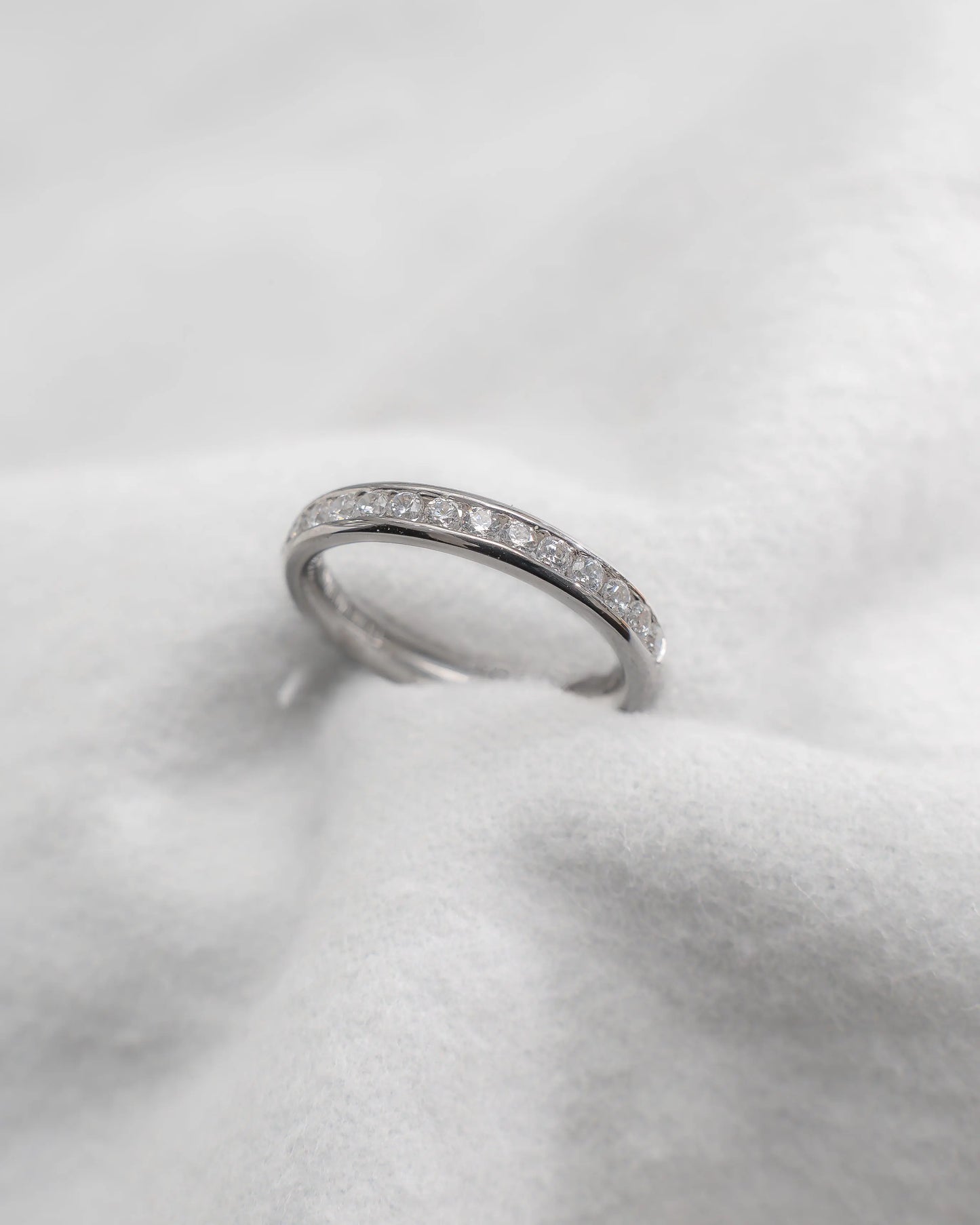 2mm Premium Round Channel Set 50% - Lab-grown Diamond | Platinum Lester & Brown