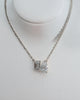 Toi Et Moi | Emerald & Pear Lab-Grown Diamond Pendant - 18k White Gold Lester & Brown