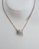 Toi Et Moi | Emerald & Pear Lab-Grown Diamond Pendant - 18k Rose Gold Lester & Brown