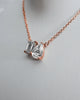 Toi Et Moi | Emerald & Pear Lab-Grown Diamond Pendant - 18k Rose Gold Lester & Brown