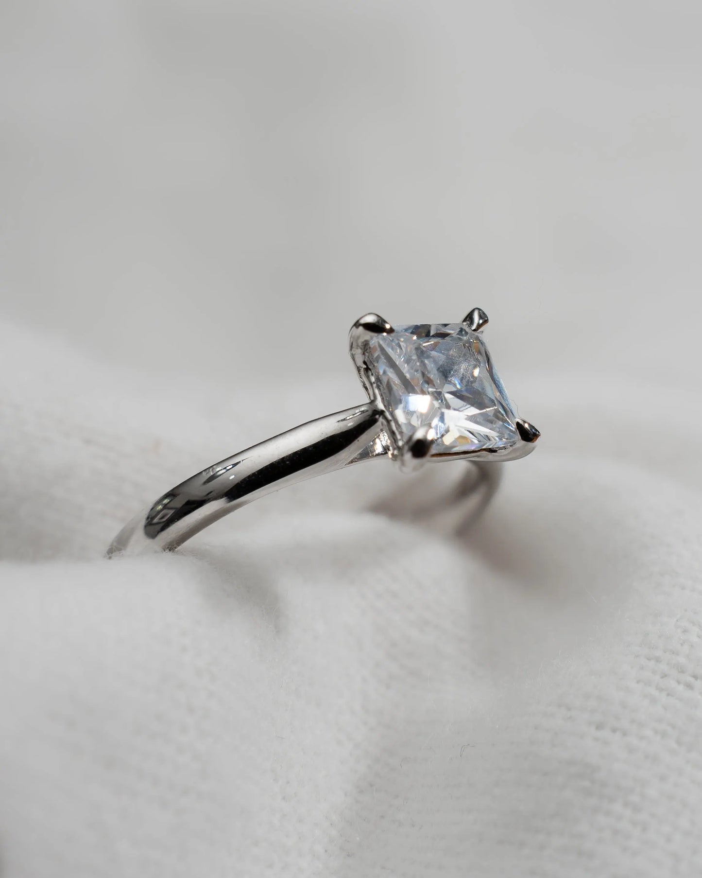 Princess Platinum Lab Grown Diamond Solitaire My Store