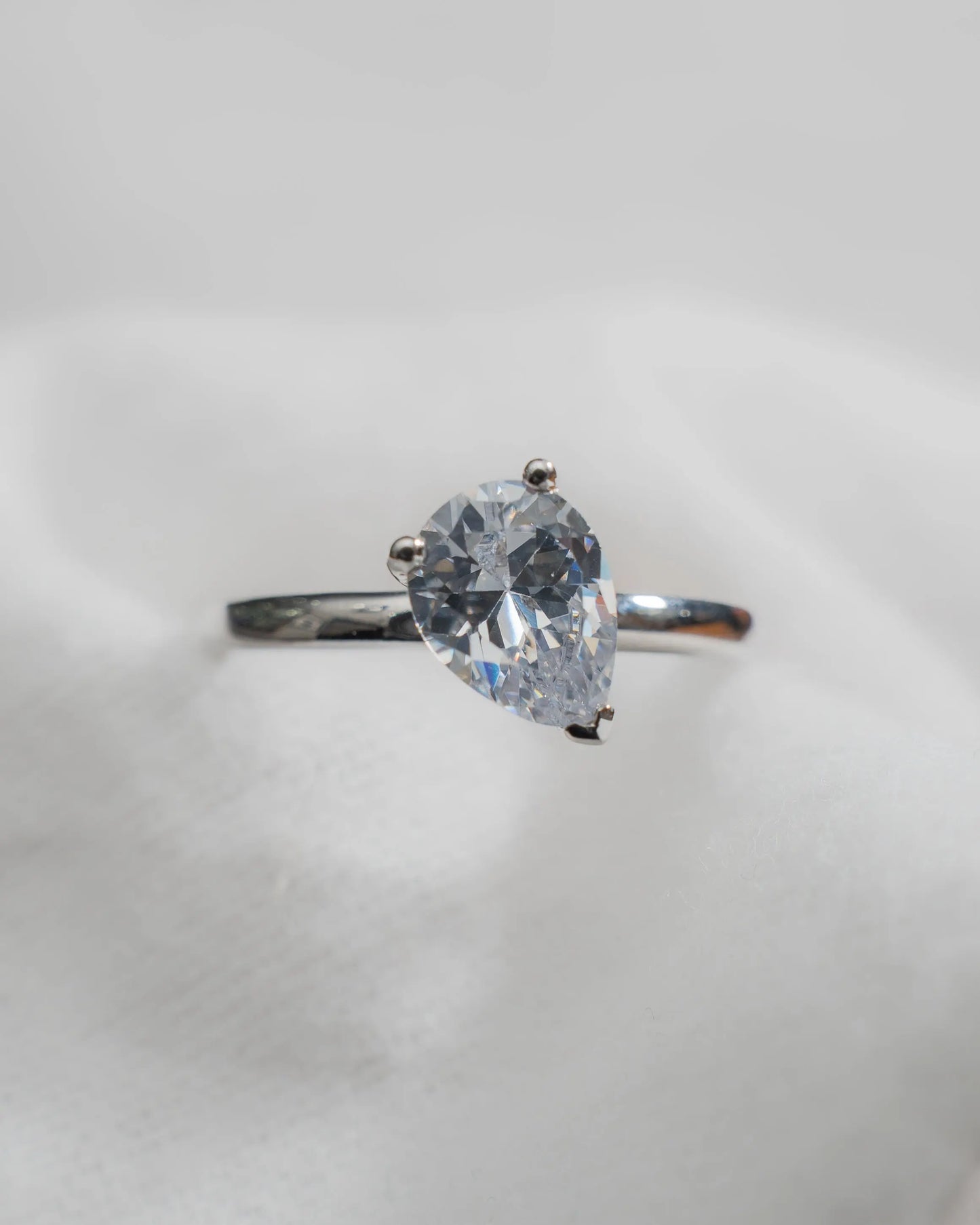 Pear Platinum Lab Grown Diamond Solitaire My Store