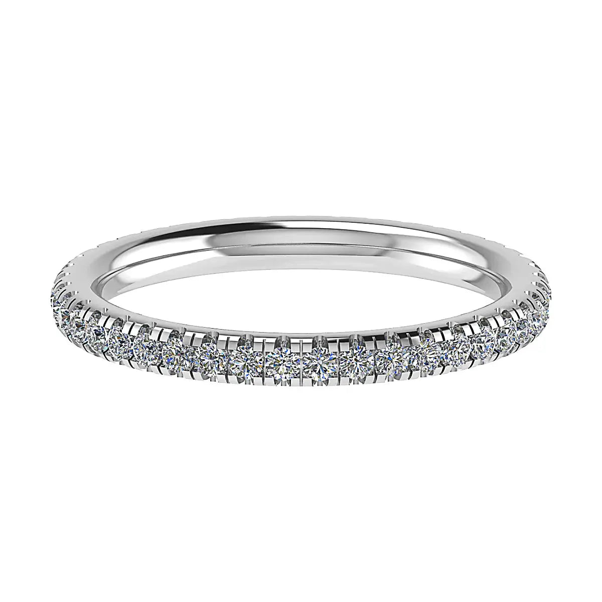 2mm Premium Micro Claw 100% - Lab-grown Diamond | 18k White Gold Lester & Brown