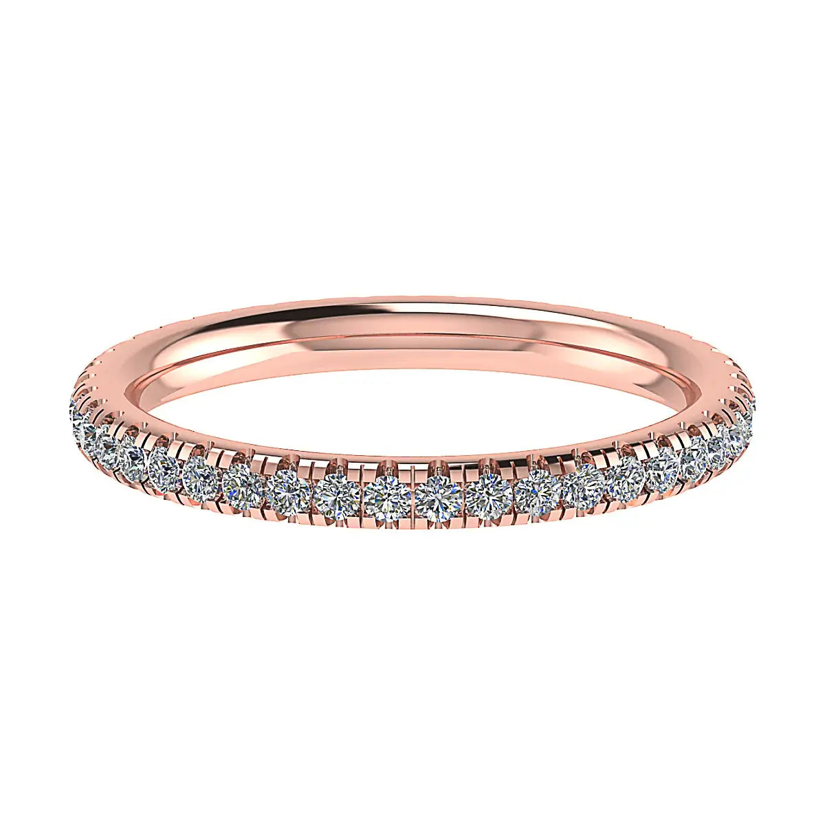 2mm Premium Micro Claw 100% - Lab-grown Diamond | 18k Rose Gold Lester & Brown