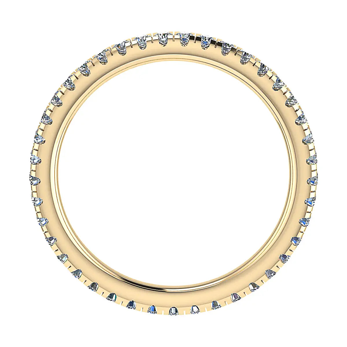 2mm Premium Micro Claw 100% - Lab-grown Diamond | 18k Yellow Gold Lester & Brown
