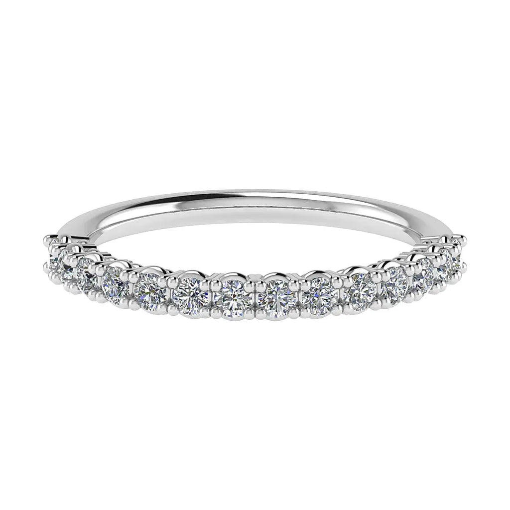 2.2mm Classic Claw Set 50% - Lab-grown Diamond | 18k White Gold Lester & Brown