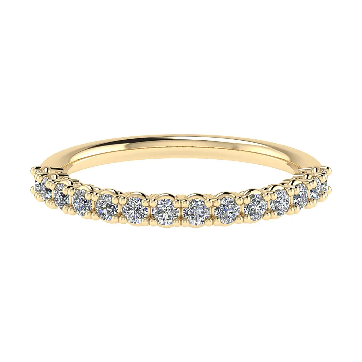 2.2mm Classic Claw Set 50% - Lab-grown Diamond | 18k Yellow Gold Lester & Brown