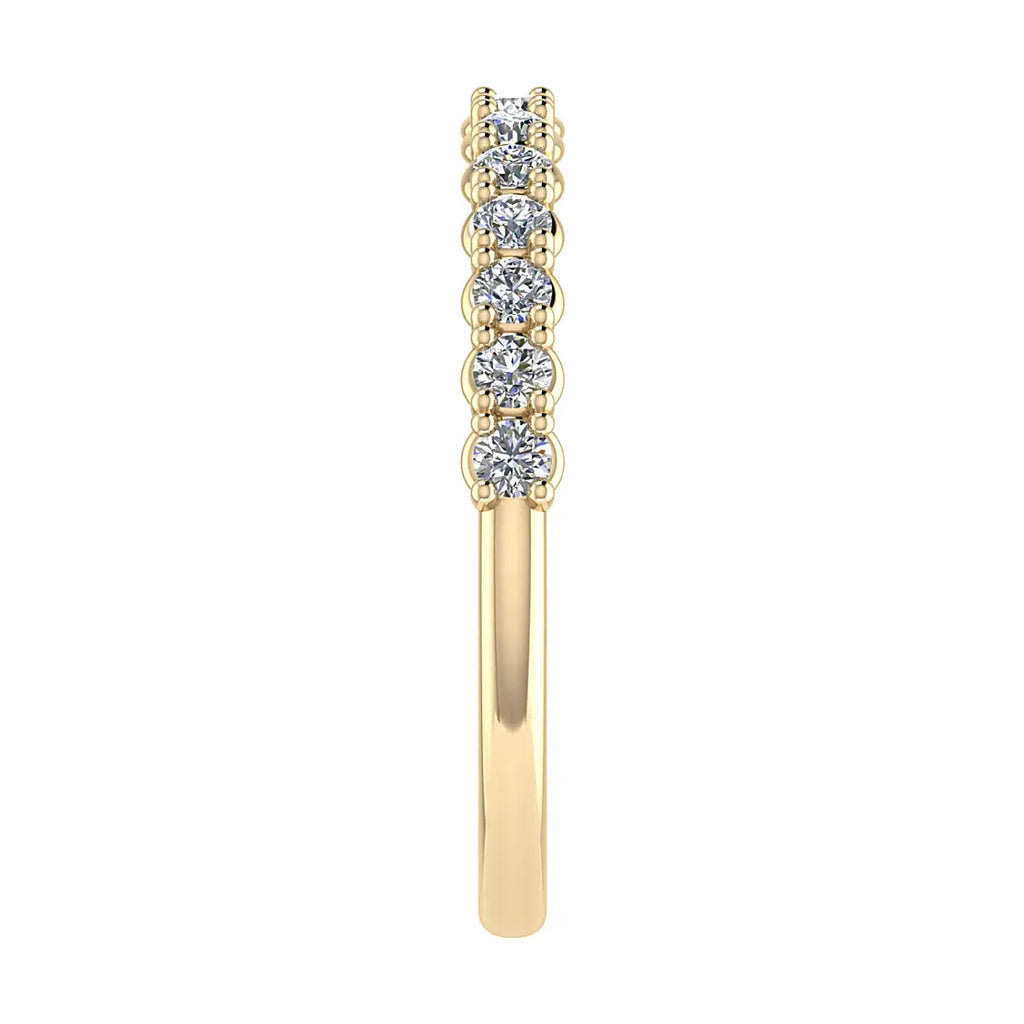 2.2mm Classic Claw Set 50% - Lab-grown Diamond | 18k Yellow Gold Lester & Brown