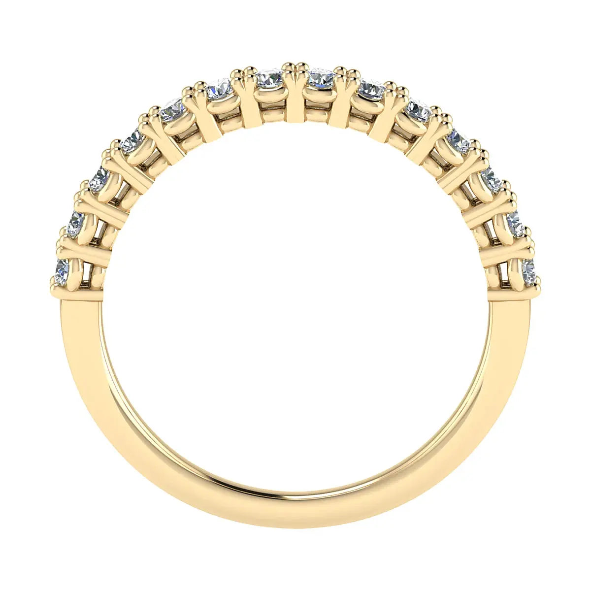 2.2mm Classic Claw Set 50% - Lab-grown Diamond | 18k Yellow Gold Lester & Brown