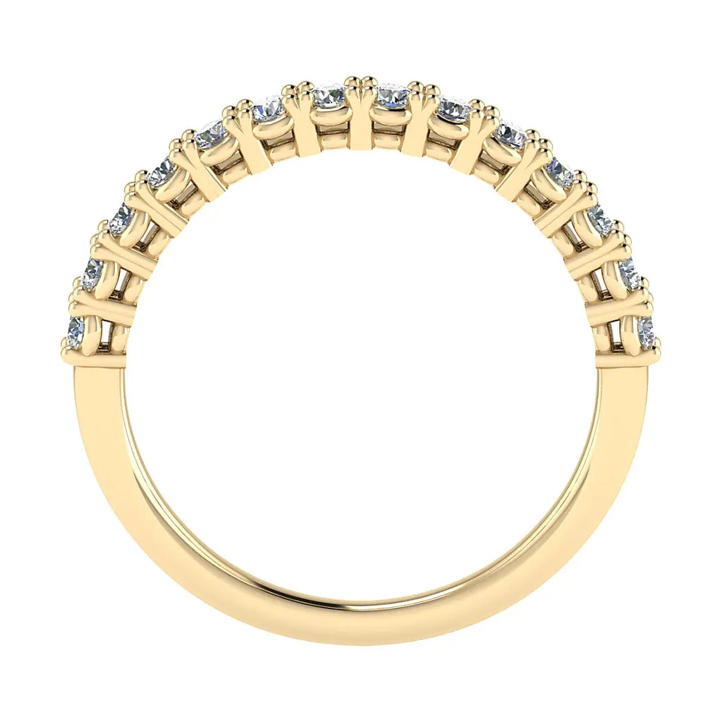 2.2mm Classic Claw Set 50% - Lab-grown Diamond | 18k Yellow Gold Lester & Brown