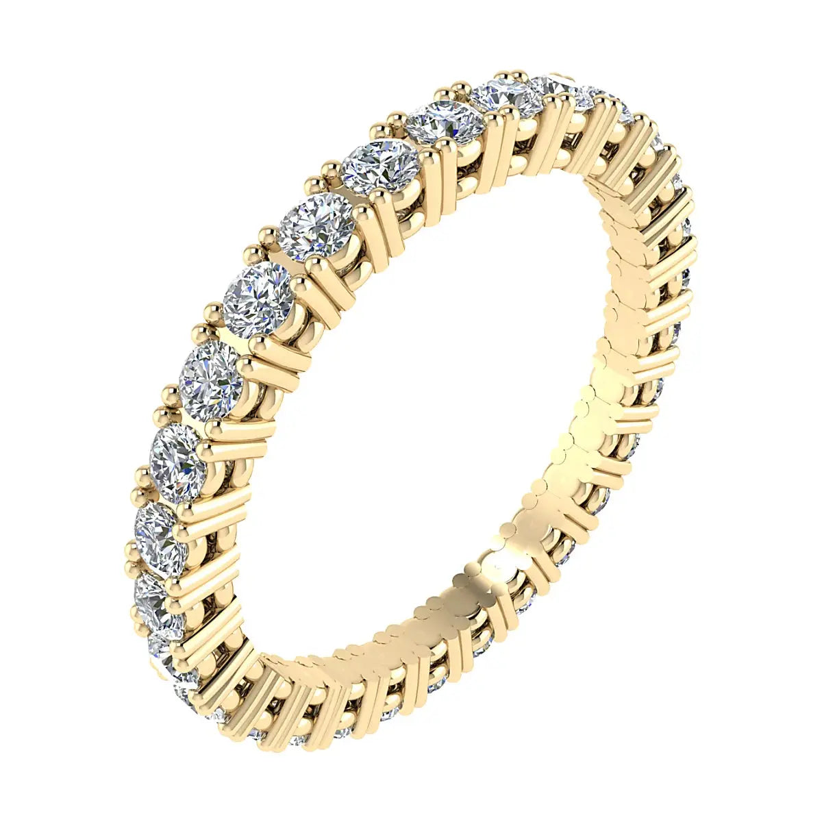 2.2mm Classic Claw Set 100% - Lab-grown Diamond | 18k Yellow Gold Lester & Brown