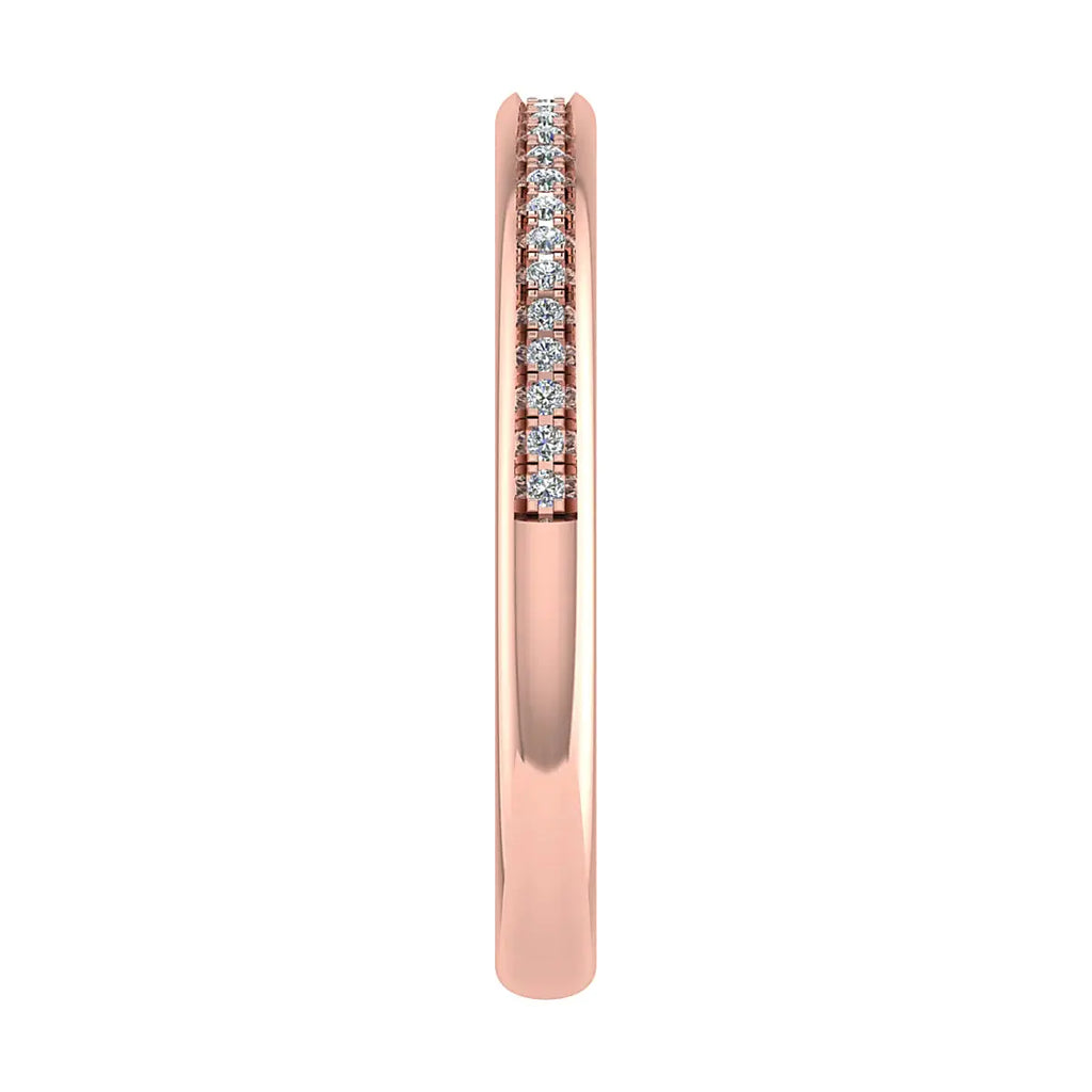 2mm Premium Grain Set 50% - Lab-grown Diamond | 18K Rose Gold Lester & Brown