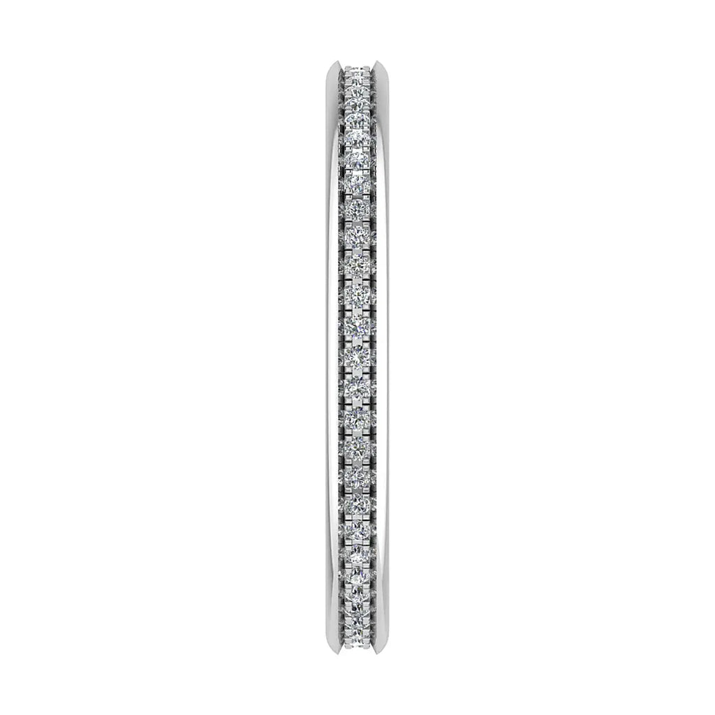 2mm Premium Grain Set 100% - Lab-grown Diamond | 18K White Gold Lester & Brown