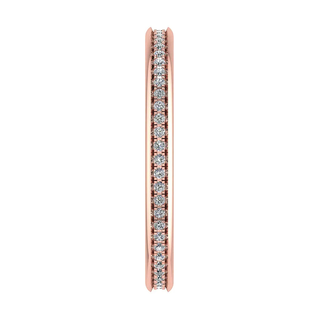 2mm Premium Grain Set 100% - Lab-grown Diamond | 18K Rose Gold Lester & Brown