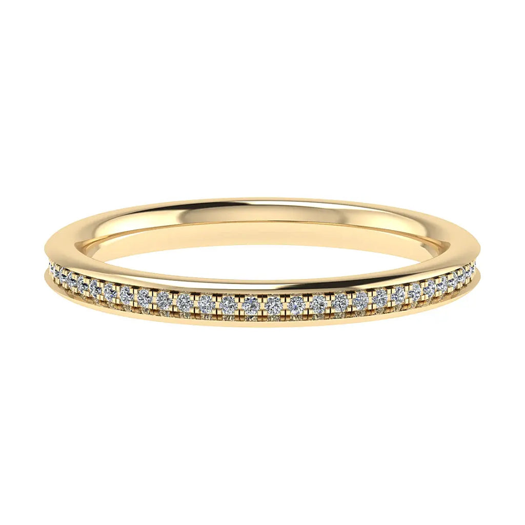 2mm Premium Grain Set 100% - Lab-grown Diamond | 18K Yellow Gold Lester & Brown