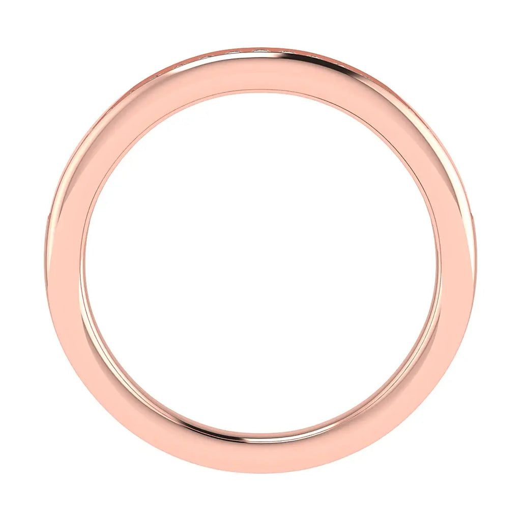 2mm Premium Round Channel Set 50% - Lab-grown Diamond | 18K Rose Gold Lester & Brown