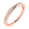 2.30mm Princess Channel Set 50% - Lab-grown Diamond | 18k Rose Gold Lester & Brown