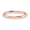 2.30mm Princess Channel Set 50% - Lab-grown Diamond | 18k Rose Gold Lester & Brown