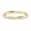 2.30mm Princess Channel Set 50% - Lab-grown Diamond | 18k Yellow Gold Lester & Brown